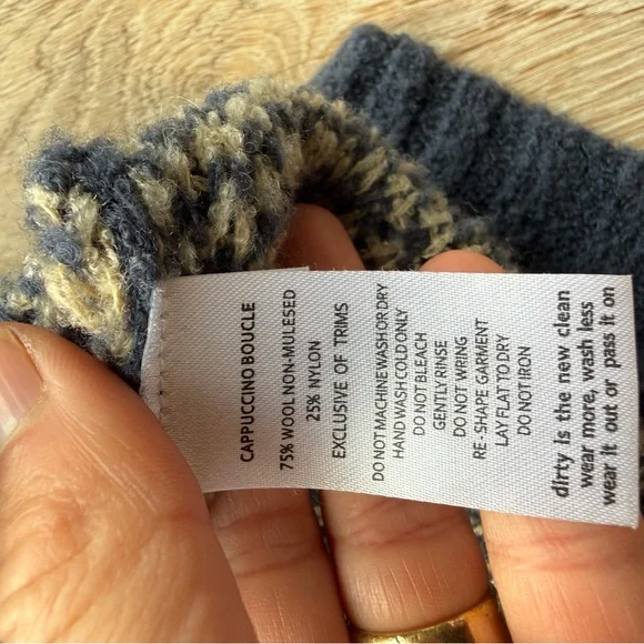 Toad&Co Navy and Cream Sunburst Sweater - Picture 3 of 3